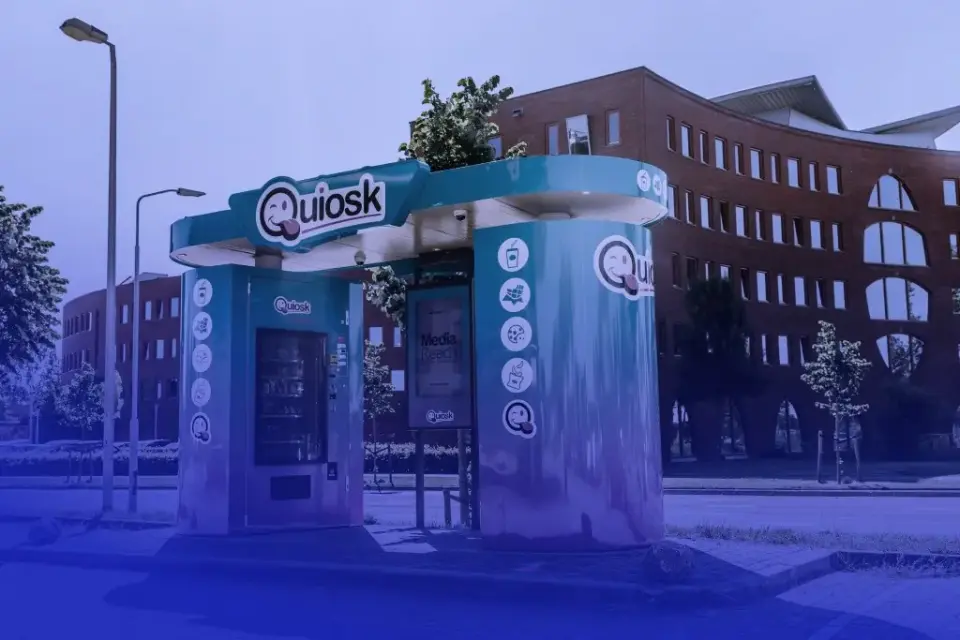 Food and drink vending machine at a Falcon Carwash location